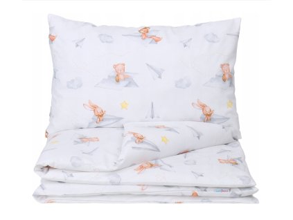 35618 detske obliecky 120x90 zajko v lietadle