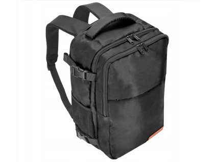 Cestovný ruksak do lietadla Ryanair, Wizzair 40x20x25 Active (Farba čierna)