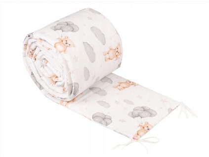 35753 mantinel do postielky baby 180x30 macko na oblaciku ii