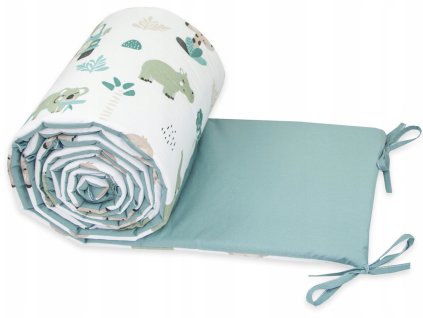 Mantinel do postieľky 360x30 petrolejová safari