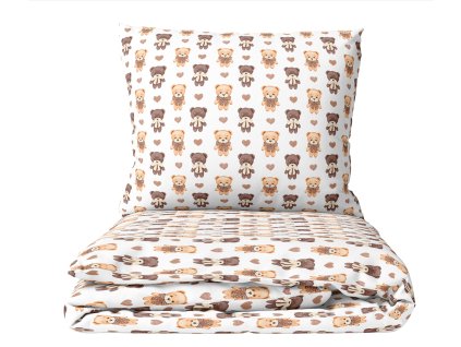 Detské obliečky 120x90 Béžoví mackovia