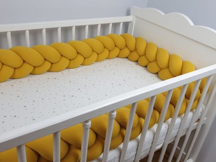 Mantinel do postieľky Vrkoč 200cm Handmade