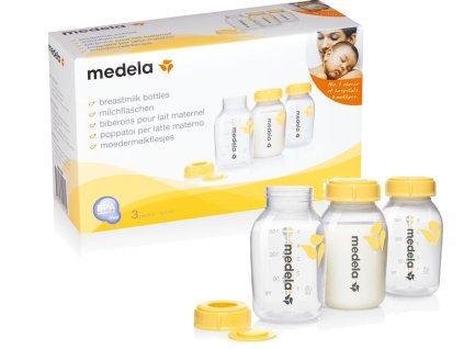 Fľaše na materské mlieko Medela 3ks 150 ml