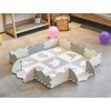 Penová podložka na hranie Puzzle white