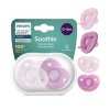Philips Avent Soothie celosilikónový cumeľ 0-6m (Farba modrá)