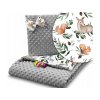 Deka do kočíka + vankúš 75x100 Minky Animals (Farba veľryba)
