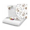 Deka do kočíka + vankúš 75x100 Minky Animals (Farba veľryba)