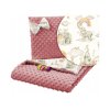 Deka do kočíka + vankúš 75x100 Minky Animals (Farba veľryba)