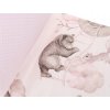 Mantinel do postieľky Baby 180x30 BabyBoom Pinky