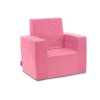 Jednofarebné ružové detské kresielko, fotel Classic
