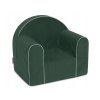 Jednofarebné detské kresielko, fotel Velvet