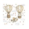 Detské samolepky na stenu Beige Balóny 100x50 cm