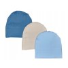 Detská bavlnená čiapka Baby 3ks (Farba béžová)