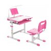 FunDesk Plus Kit rastúci stôl so stoličkou a lampičkou (Farba ružová)