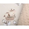 35648 3 mantinel do postielky minky zirafa 180x30