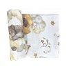 Mušelínová zavinovacia plienka 120x120 béžová-zvieratká