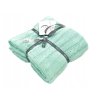 Tkaná deka do kočíka mätová