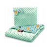 Minky deka do kočíka tyrkysová