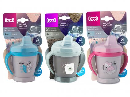Lovi detská fľaša s držadlom 210 ml 9h+