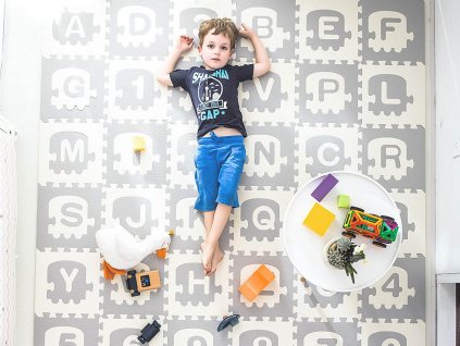 Penová podložka na hranie Puzzle Abeceda XXL