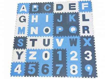 2210 penova podlozka na hranie puzzle abeceda xxl blue