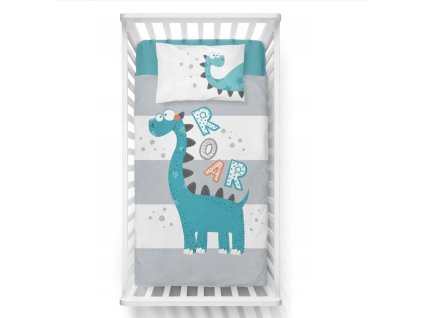 Bambusz ágynemű 120x90 Dino Kék