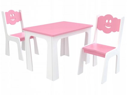 Detské stoličky so stolíkom Obláčik 3v1 (Farba sivá)