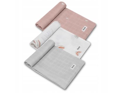 Bambusz pelenkák Lionelo bambusz 70x70 - 3db