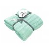 Tkaná deka do kočíka mätová