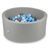 Suchý bazén sivý 90x40 + 200 guličiek