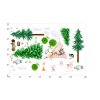 3923 1 detske samolepky na stenu forest xl 150x100 cm