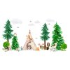 3923 2 detske samolepky na stenu forest xl 150x100 cm