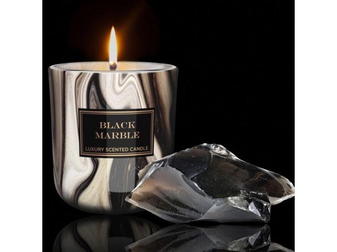 bartek candles svicka mramor black marble