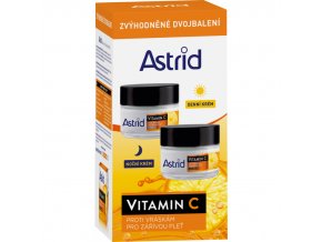 821066 astrid vitamin c denni a nocni pletovy krem duopack 2x50ml