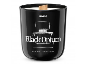 ravina black opium ravina sojova vonna svicka ve skle