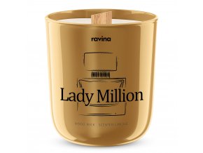 lady million sojova vonna svicka ravina ve skle