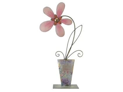 blume im topf metall 279x102x514cm