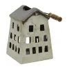 laterne haus graues dachhenkel keramik 14x14x205cm