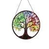 glasbild lebensbaum bunt 20cm