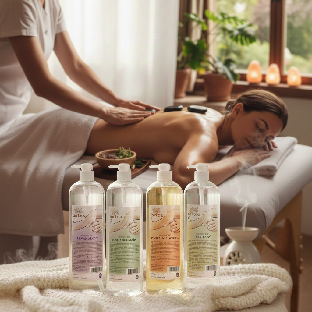 FORTEA Masážne oleje – sila dotyku a vône pre regeneráciu tela