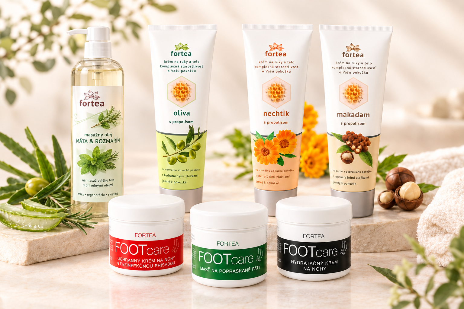 Dokonalá starostlivosť od hlavy po päty: Objavte silu produktov Fortea pre celé telo