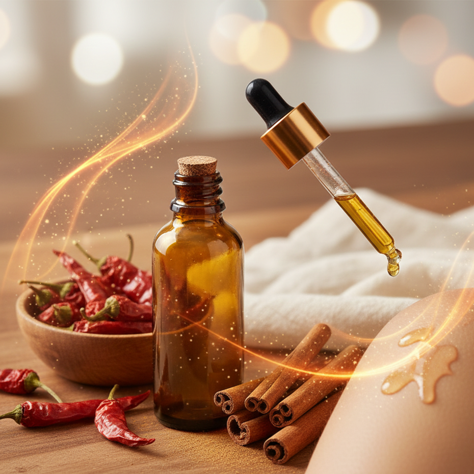 Kapsaicín a škorica: sila tepla pre vaše svaly a pokožku