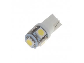 LED T10 bílá, 12V, 5SMD LED