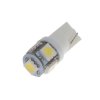 LED T10 bílá, 12V, 5SMD LED