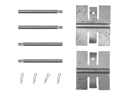 sada montážní brzdových destiček T2 8/74-10/79 + T25 5/79-6/86 GIRLING čep 4,5mm