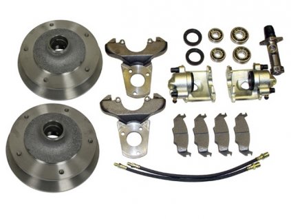 sada předních kotoučových brzd -7/65 + PORSCHE 356 1950-63 5x205 EMPI