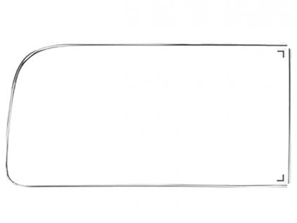 lišta bočního zadního skla T2 8/67-10/79 k výklopnému oknu P