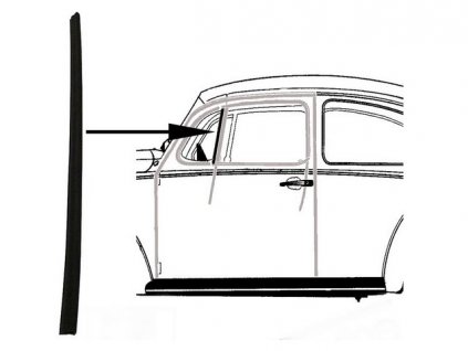 těsnění výklopného okna dveří 8/64-7/03 + T2 8/67-10/79 + T3 zadní