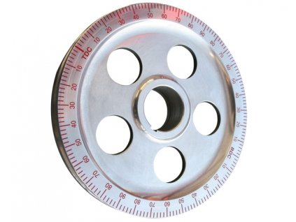 řemenice 172mm Al s červenou stupnicí děrovaná