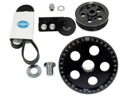 sada Al řemenic s drážkovým řemenem EMPI černé